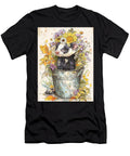 Autumnal Creature Floral Animal Skunk Kit Flowered Portrait Elmer Powers T-Shirt