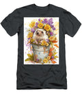 Autumnal Portrait Hedgehog Hoglet Floral Hedgehog Cute Animal Elmer Powers T-Shirt