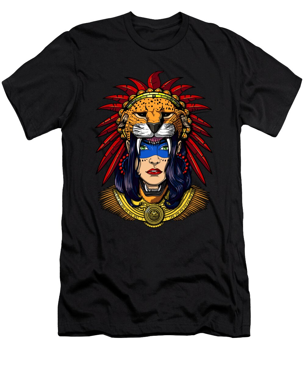 Aztec Jaguar Warrior Nikolay Todorov T-Shirt