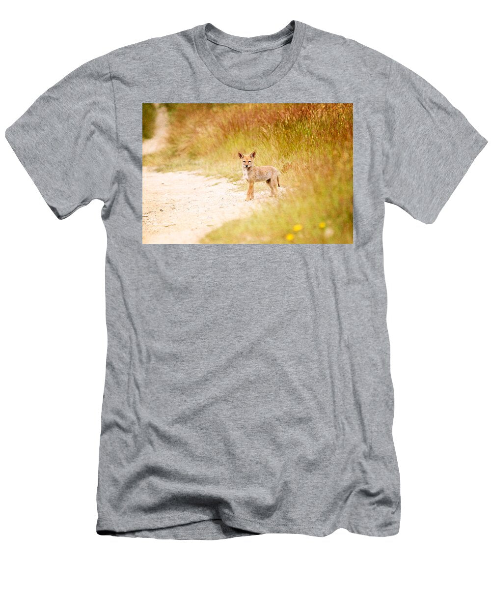Baby Coyote on the Trail Peggy Collins T-Shirt