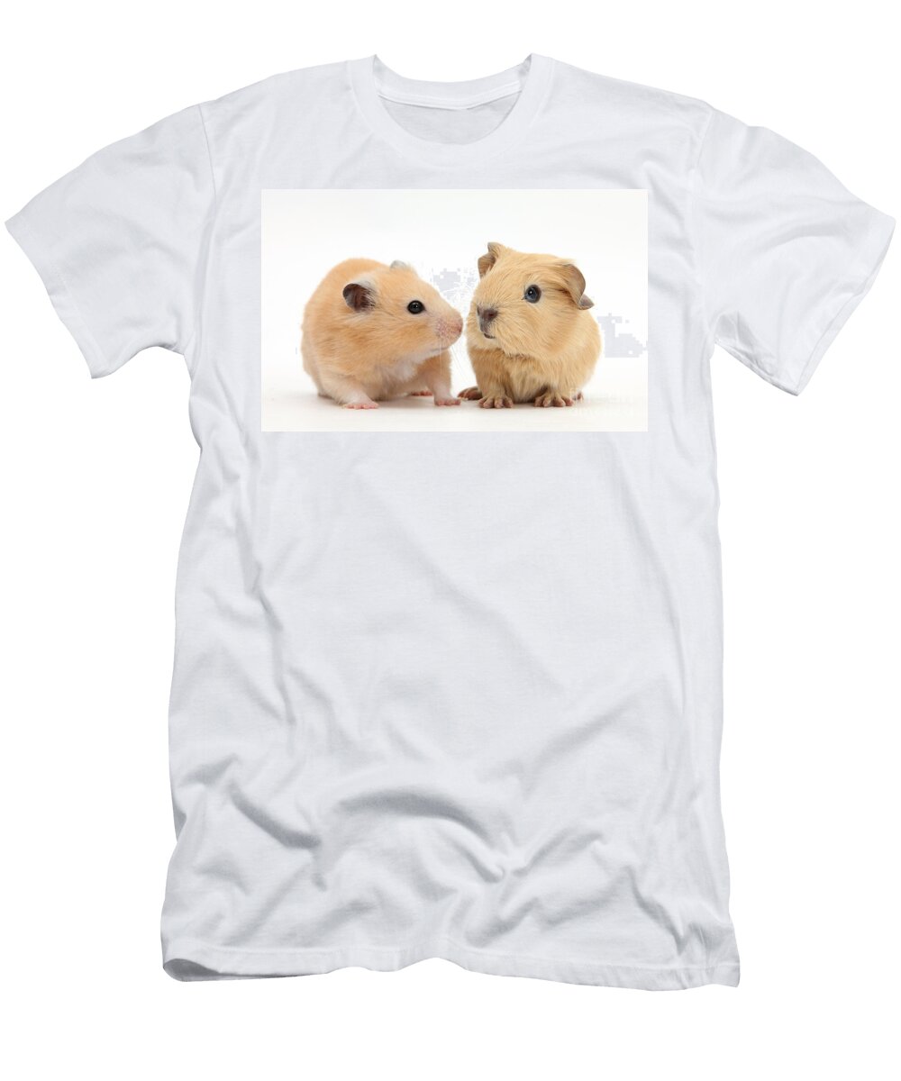 Baby Guinea Pig and Golden Hamster Mark Taylor T-Shirt