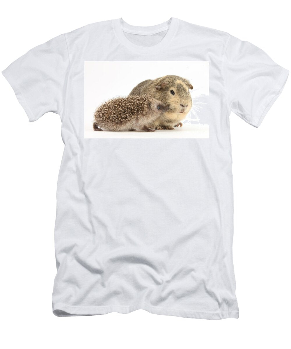 Baby Hedgehog and Guinea Pig Mark Taylor T-Shirt
