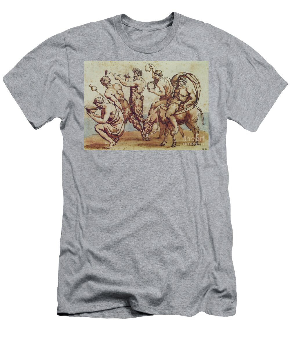 Bacchanal Pen and Ink and Brown Wash on Paper Theodore Gericault T-Shirt