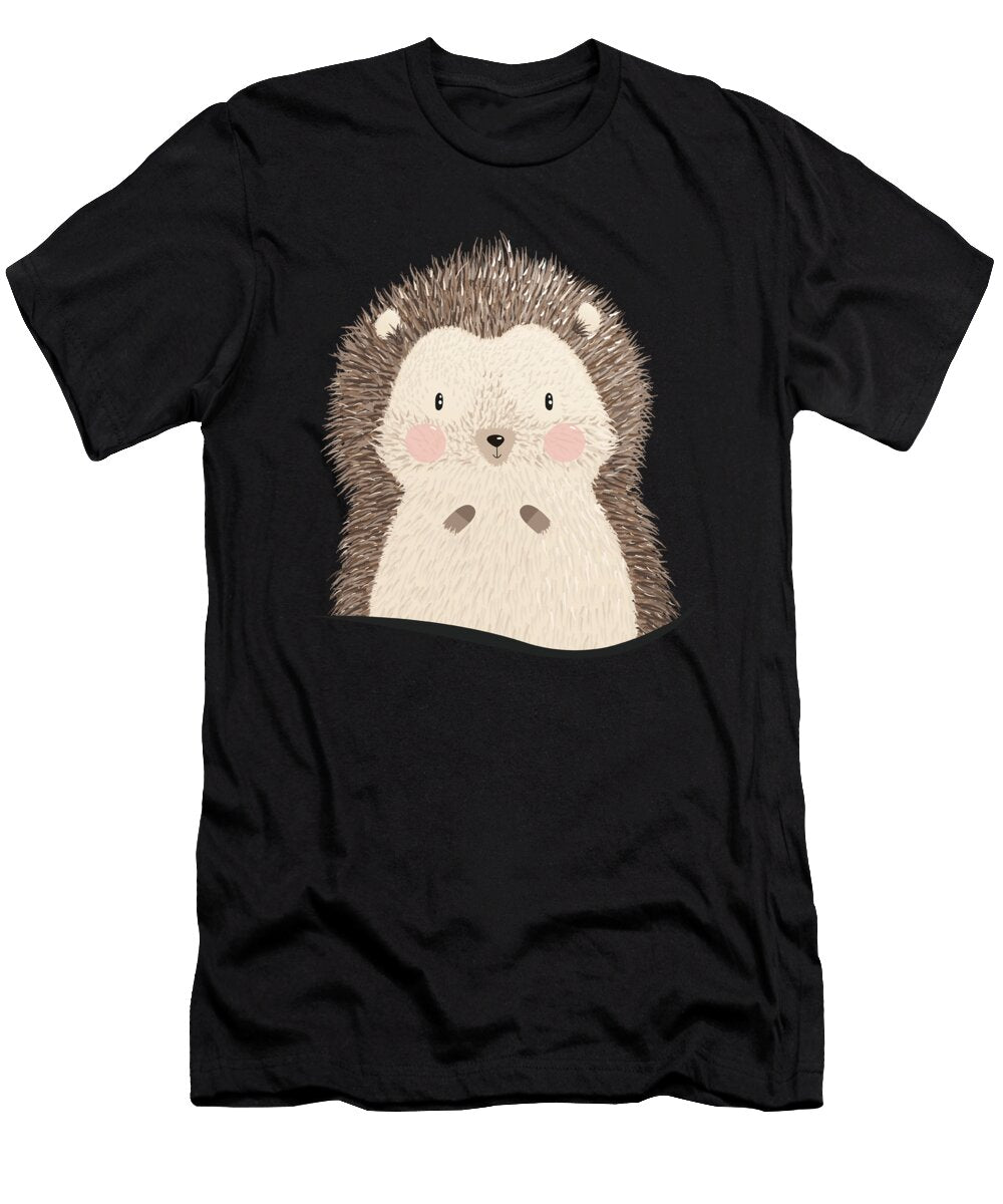 Bags Hedgehog Cute Autumn Kids Moon T-Shirt