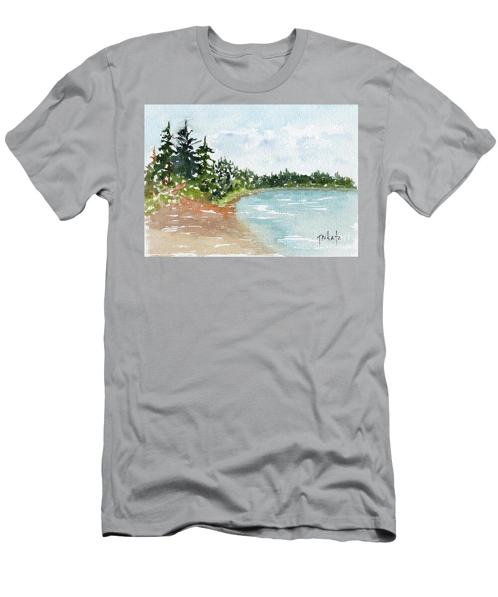 Beach At Beaver Glen Waskesiu Pat Katz T-Shirt
