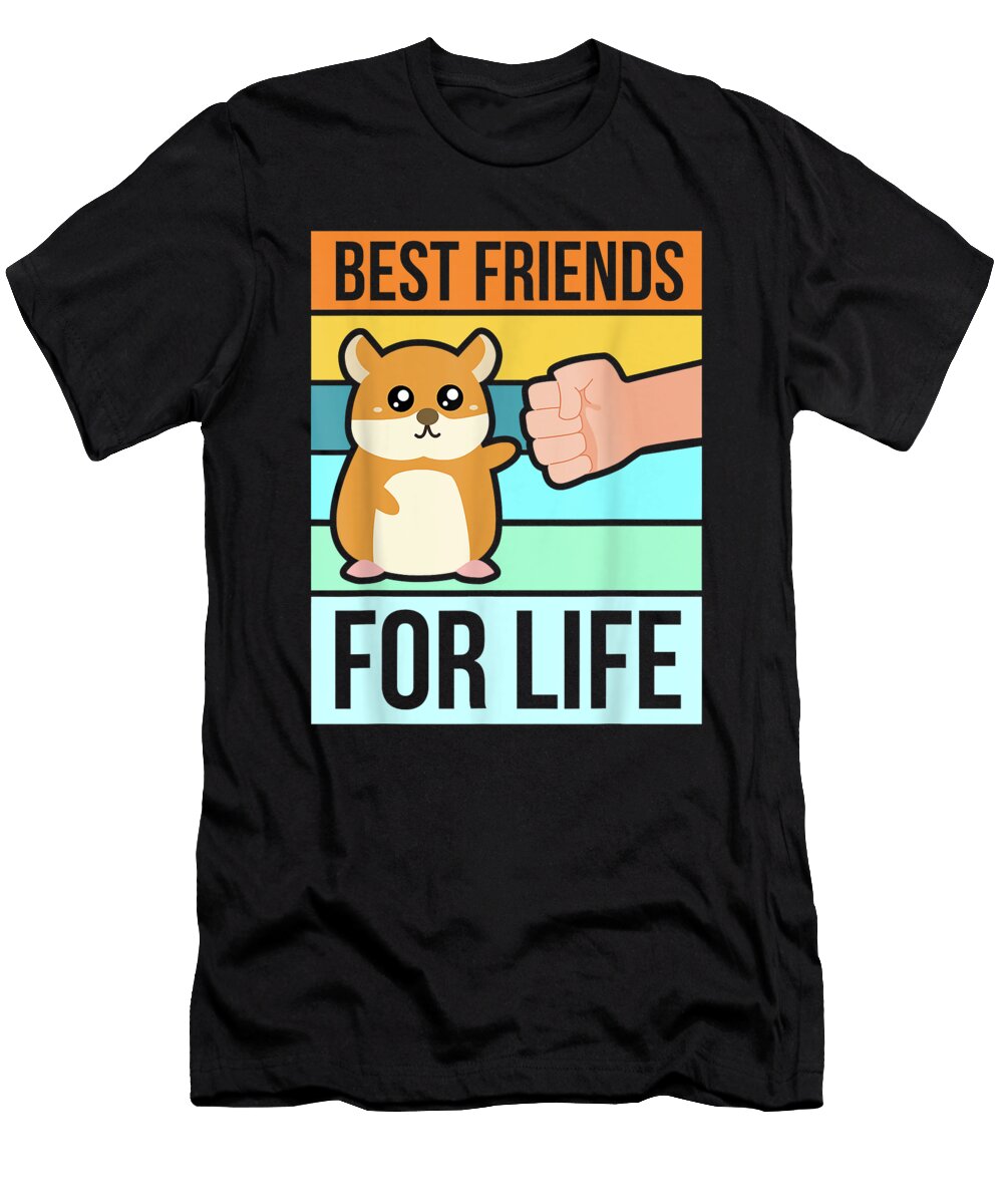 Beautiful Funny Cute Hamster Gifts Face Best Friends for Life Cool Gift Ezone Prints T-Shirt