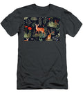 Beautiful Seamless Floral Pattern with Watercolor Forest Plants and Animals Stock Illustration N Akkash T-Shirt