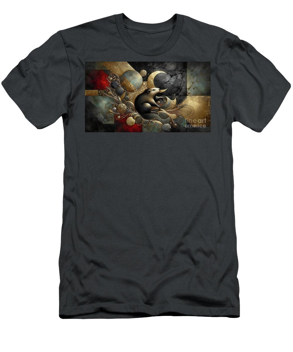 Beaver and the Crescent Moon Philip Openshaw T-Shirt