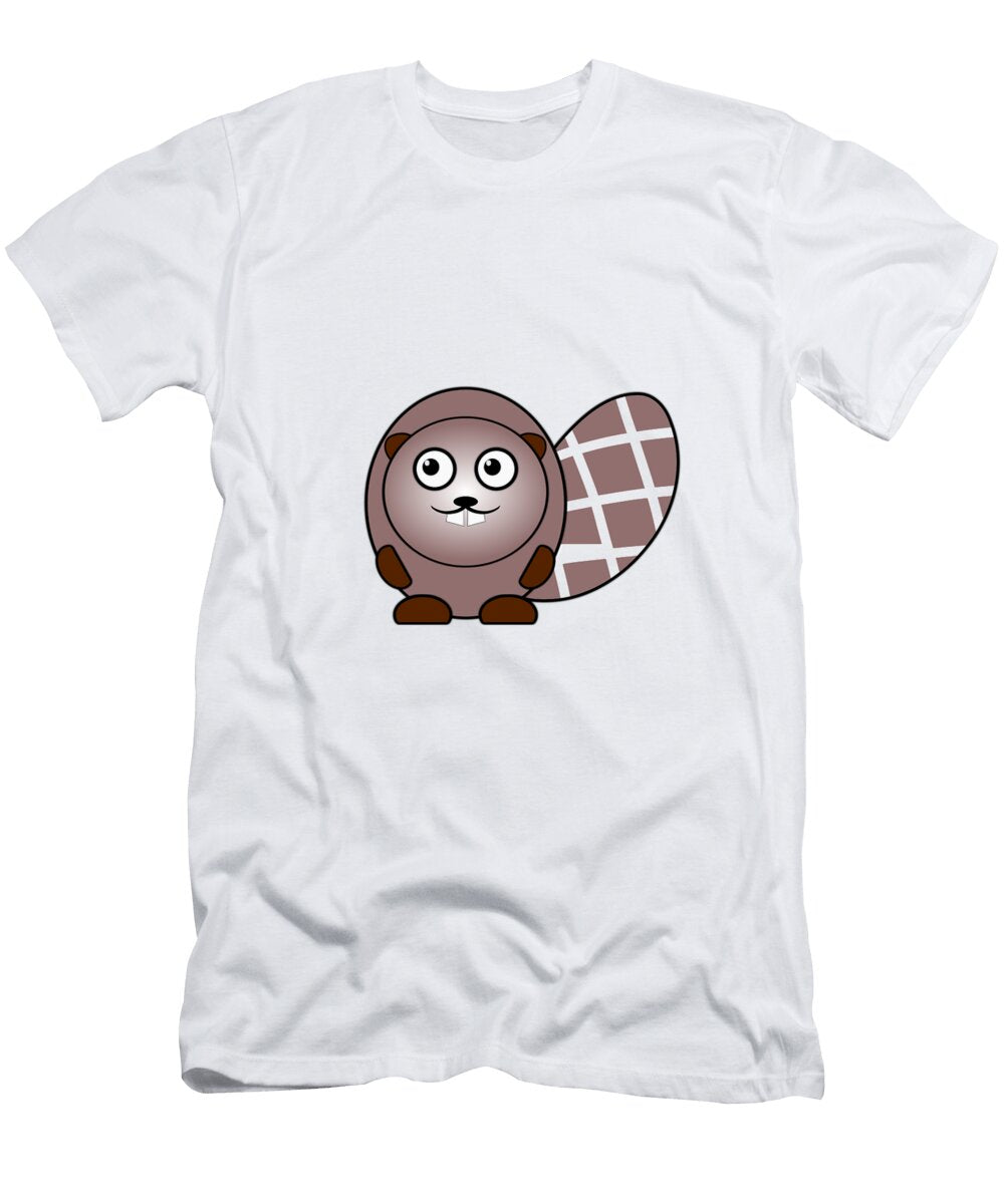 Beaver Animals Art for Kids Anastasiya Malakhova T-Shirt