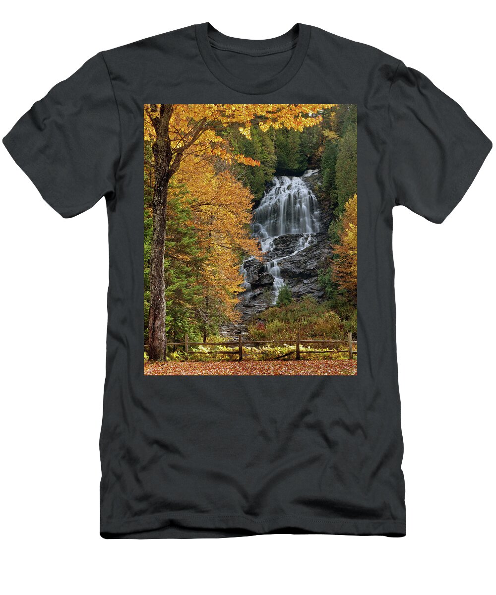 Beaver Brook Falls Colebrook Nh October 2012 John Rowe T-Shirt