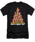 Beaver Christmas Tree Lights Santa Hat Funny Studi Alex T-Shirt
