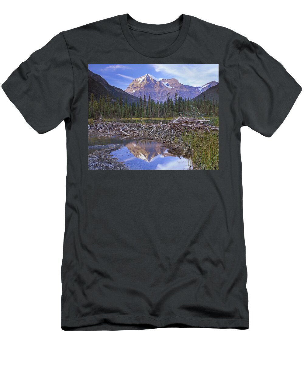 Beaver Dam and Mount Robson Canada Tim Fitzharris T-Shirt