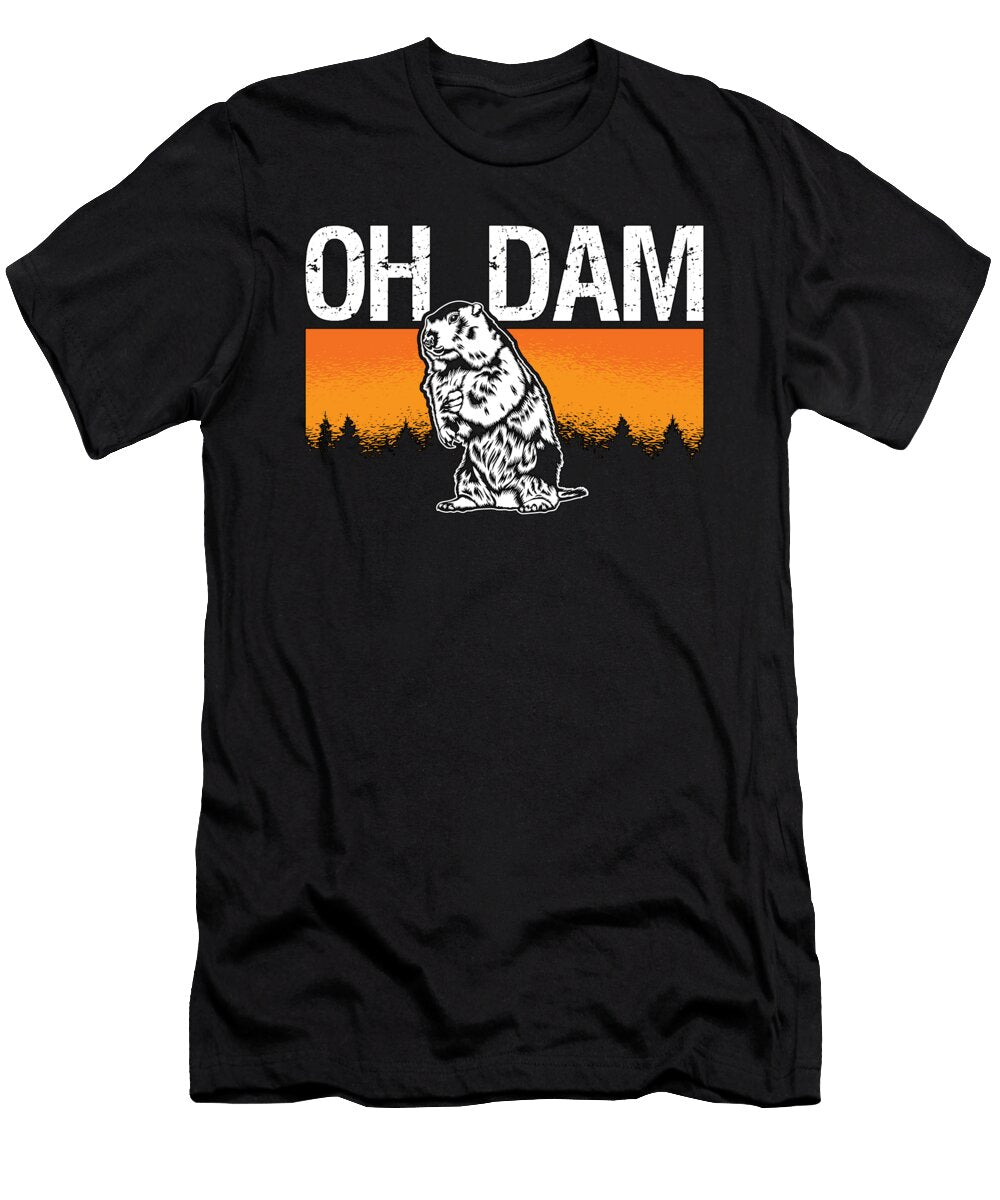 Beaver Dam Oh Dam Rodents Lover European Beaver Tshirtconcepts Marvin Poppe T-Shirt