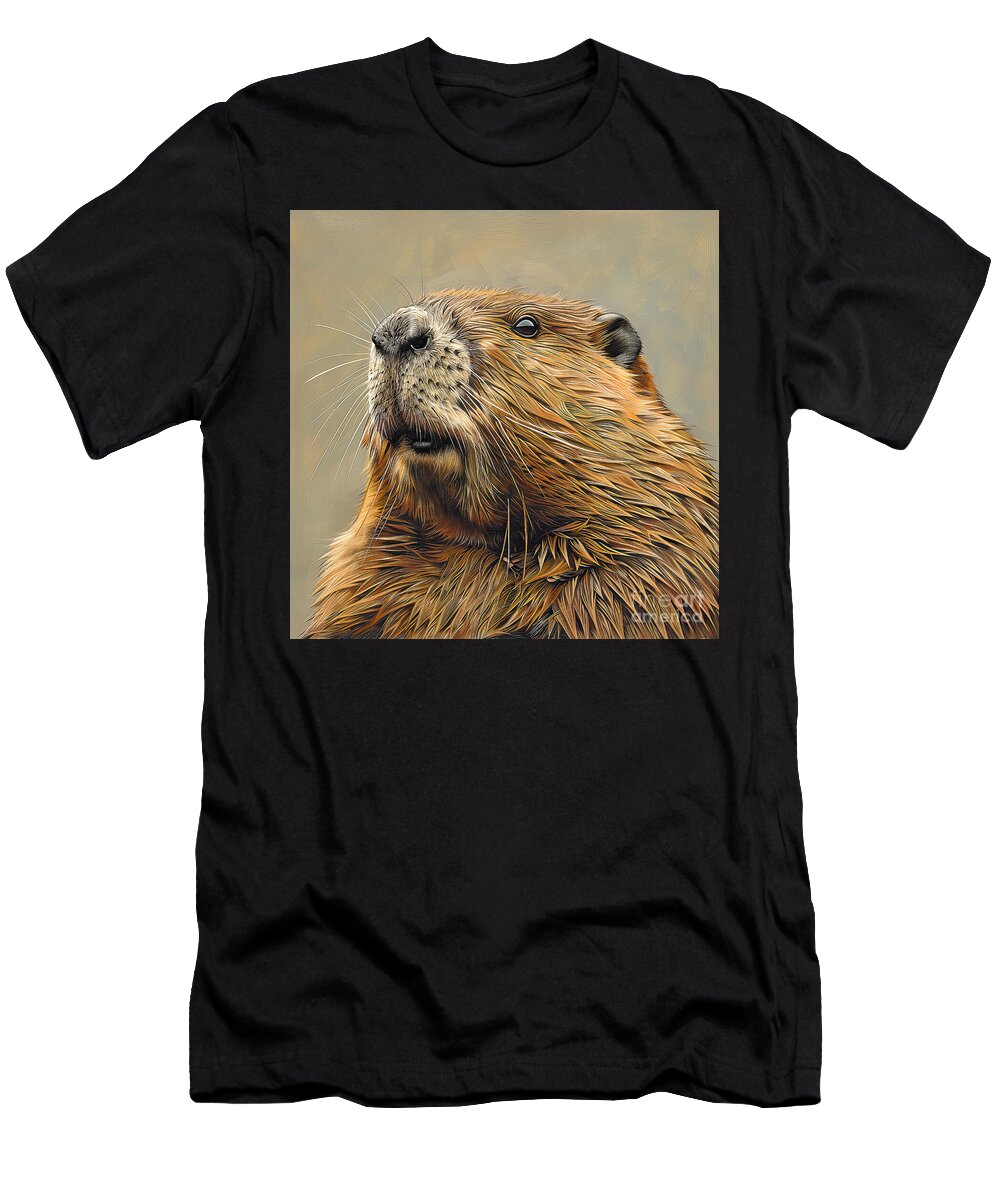 Beaver Face Elisabeth Lucas T-Shirt