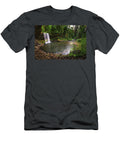 Beaver Falls Cascading Into a Serene Pool Surrounded By Dense Forests of Oregon Miroslav Liska T-Shirt