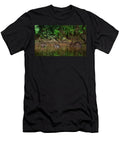 Beaver Female Feeding on Willow Bark with Her Two Kits Matthew Maran Natureplcom T-Shirt