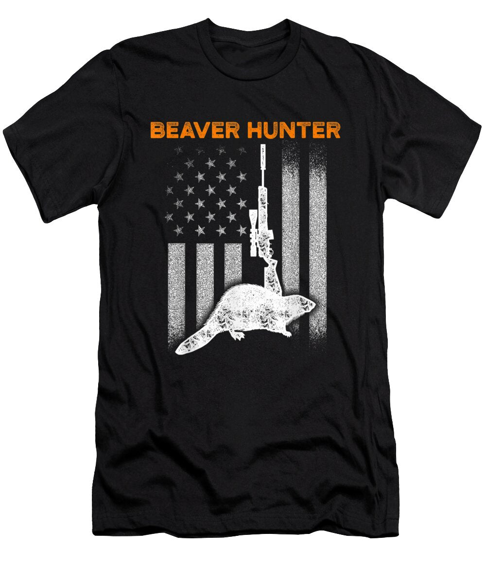 Beaver Hunting Season Hunt Hunter 532 Shannon Nelson Art T-Shirt