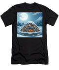 Beaver in Moonlit Winter Landscape Patricia Jenkins T-Shirt