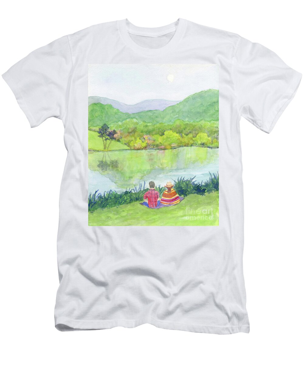 Beaver Lake Couple Anne Marie Brown T-Shirt