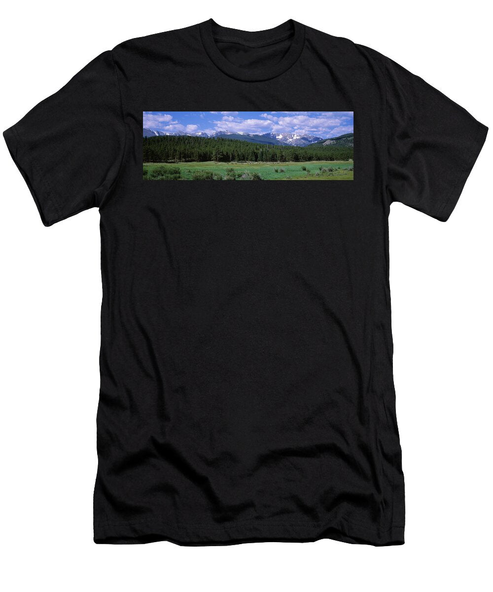 Beaver Meadows Rocky Mountain National Panoramic Images T-Shirt
