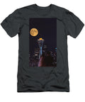 Beaver Moon Over Space Needle Tim Muangkeo T-Shirt