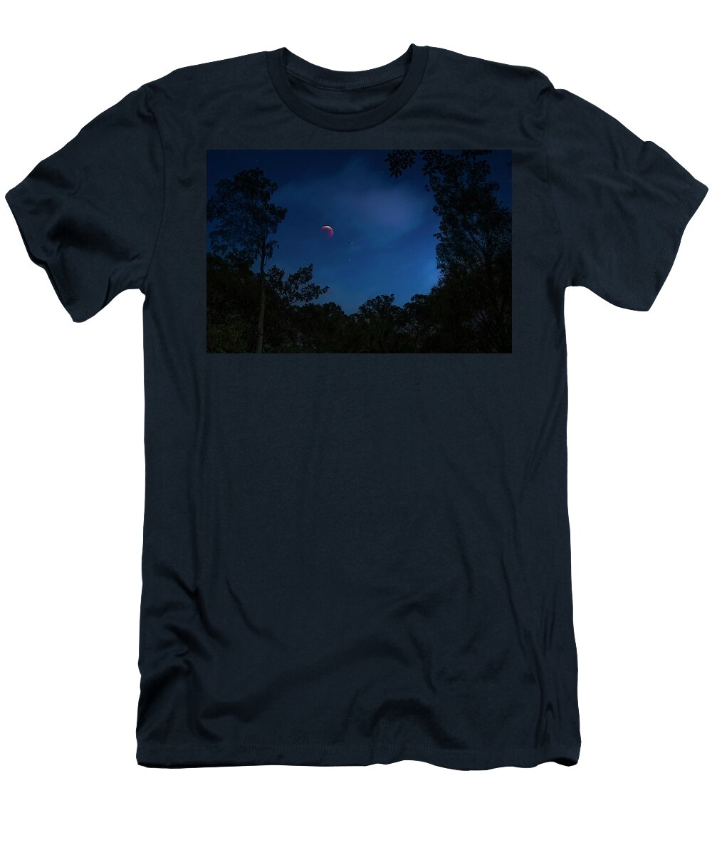 Beaver Moon Partial Eclipse Mark Andrew Thomas T-Shirt