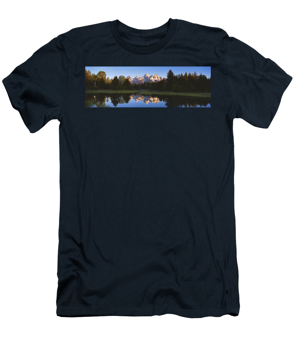 Beaver Pond Grand Teton National Park Wy Panoramic Images T-Shirt