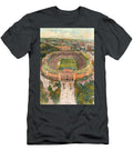 Beaver Stadium University Park Pennsylvania Drawing Aerial View of a Football Stadium in a City Tommy Mcdaniel T-Shirt