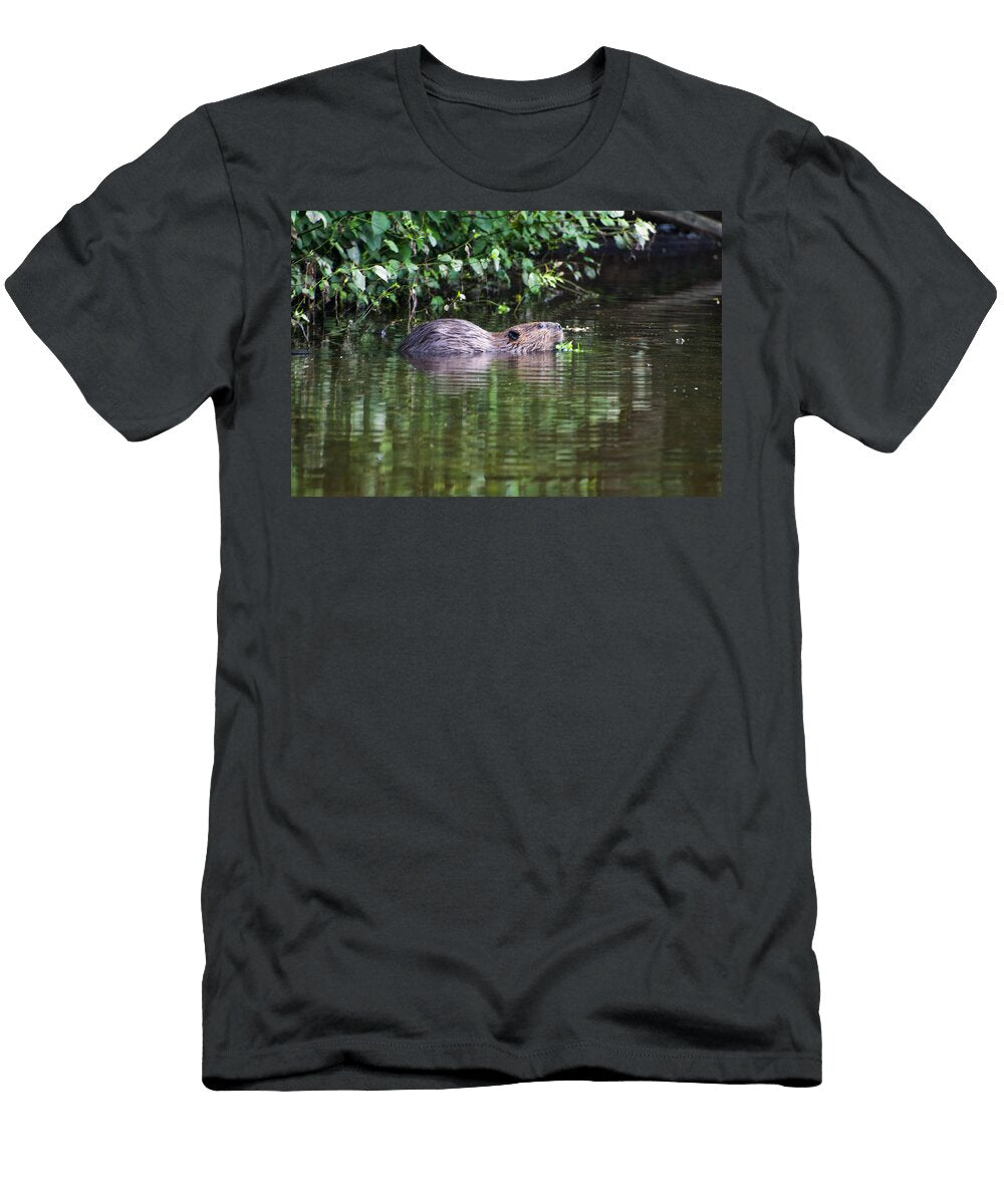 Beaver Swims in Nc Lake Chris Flees T-Shirt