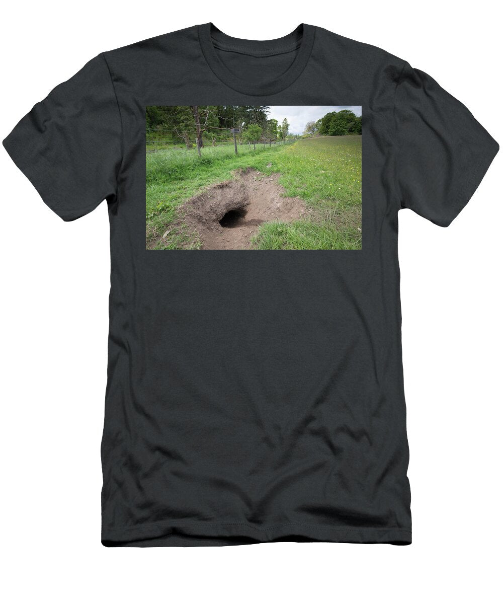 Beaver Tunnel in Farm Field Bamff Estate Perthshire Scotland the Big Picture Natureplcom T-Shirt