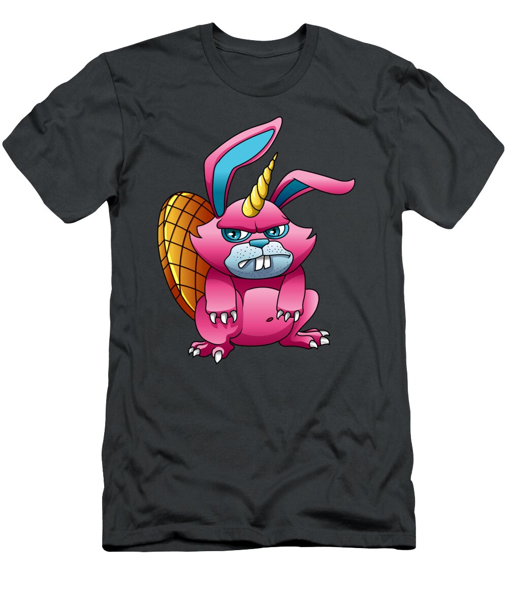 Beaver Unicorn for Men Women Kids Birthdays Beavercorn Gift Crazy Squirrel T-Shirt