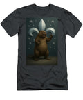 Beaver with Fleur De Lis and Stars Andres Lara T-Shirt