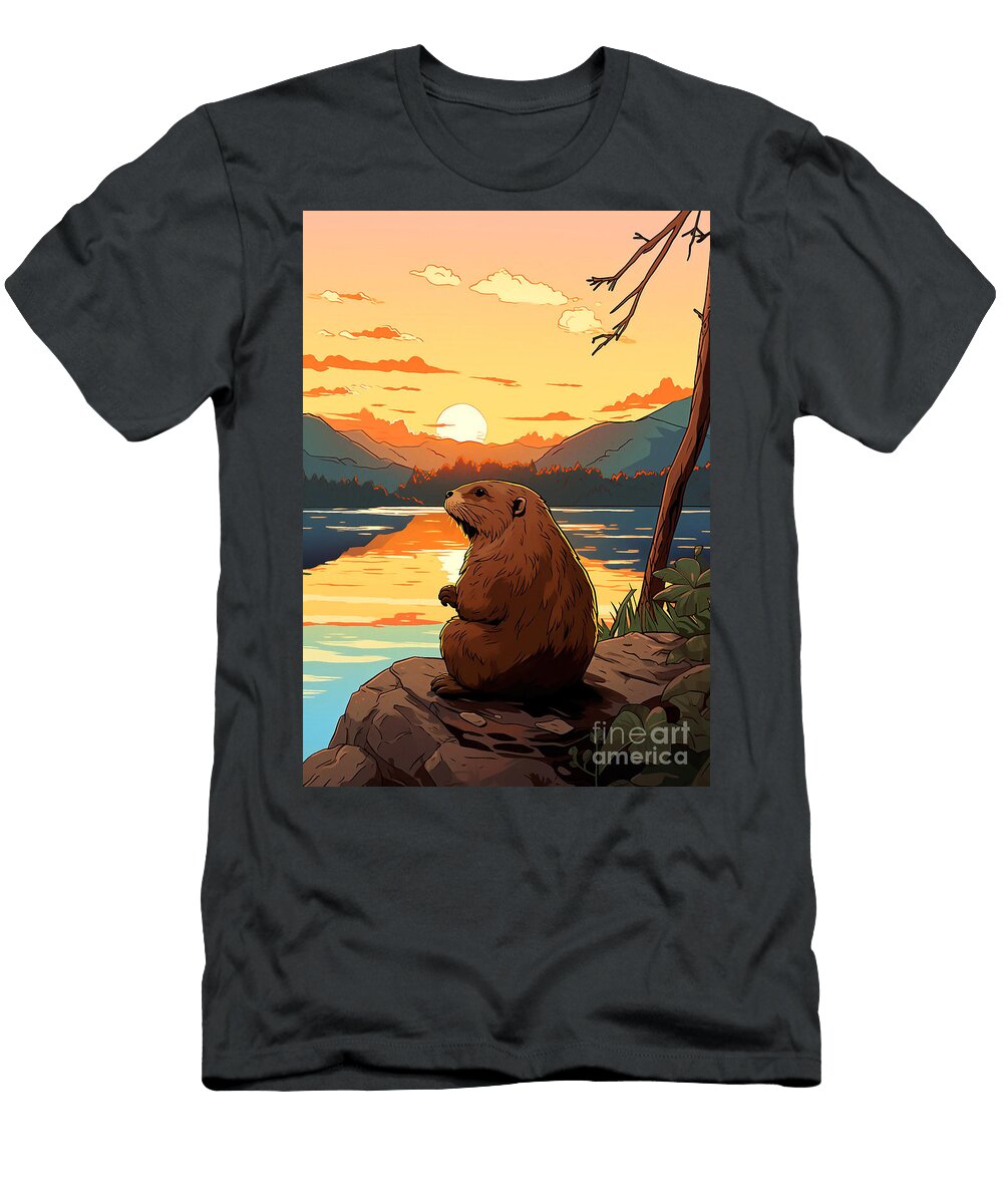 Beavers Mammal Rhys Jacobson T-Shirt