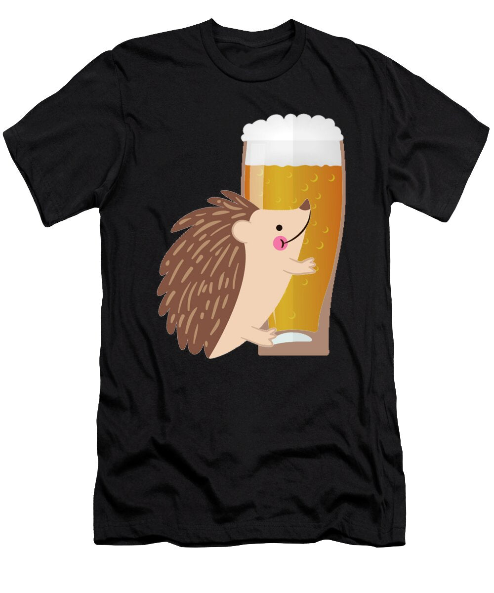 Beer Gift with Hedgehog Manuel Schmucker T-Shirt