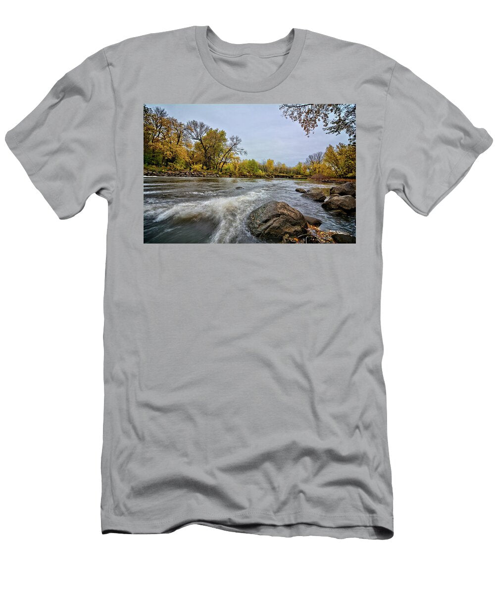 Below Beaver Creek Dam Bonfire Photography T-Shirt