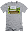 Bench View Beaver Bridge Jennifer White T-Shirt
