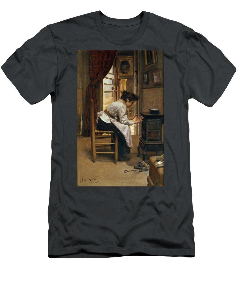 Beside the Fire Art Manuel Cusi Y Ferret Spanish T-Shirt