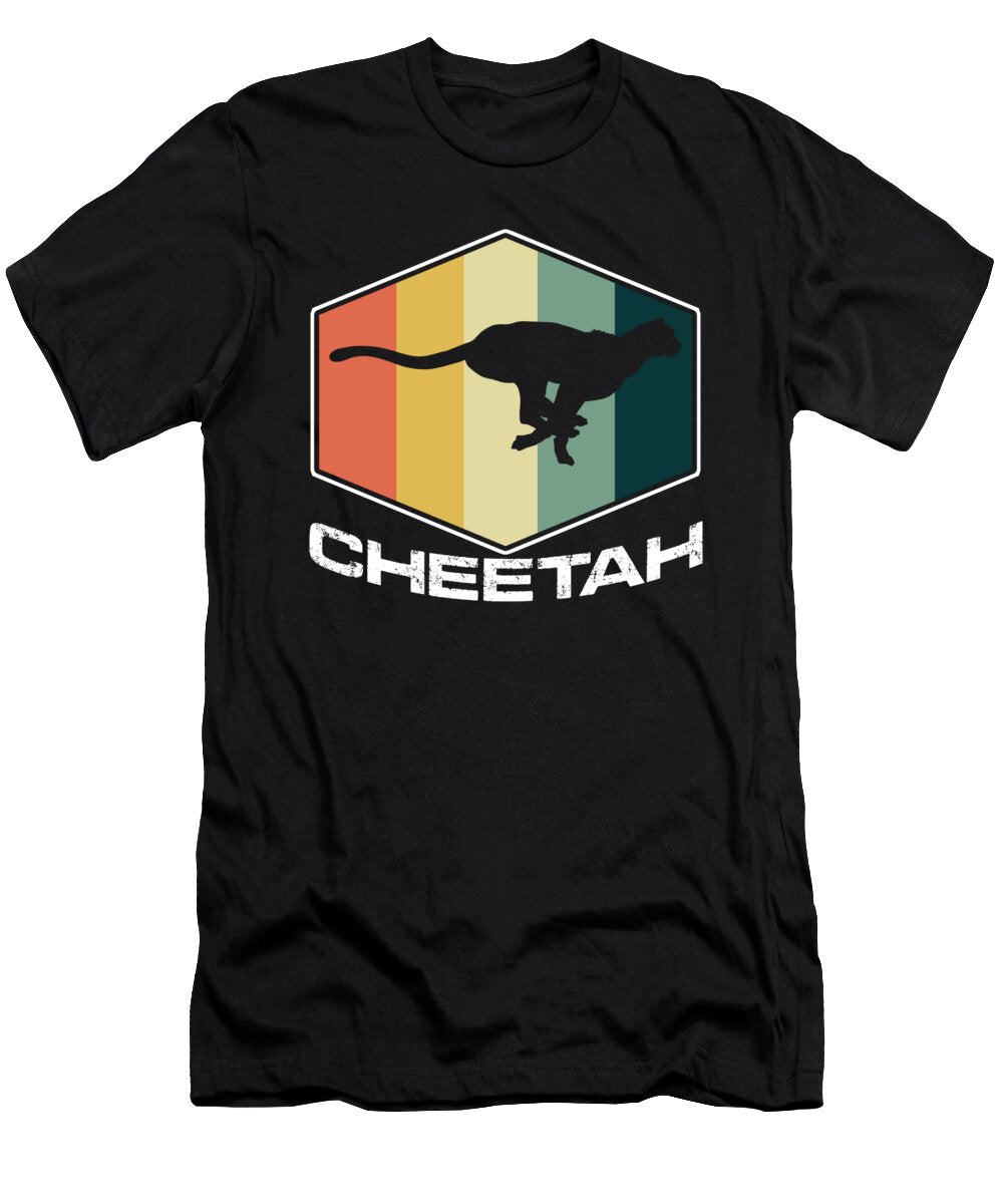 Big Cat Feline Safari Animals Wildlife Zookeepers Retro Vintage Cheetah Gift Thomas Larch T-Shirt
