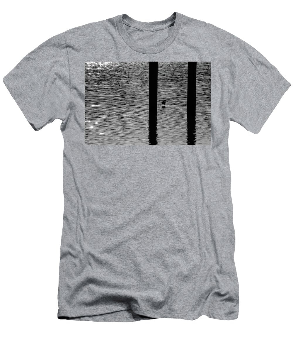 Bird Standing on a Lake Johan Ferret T-Shirt