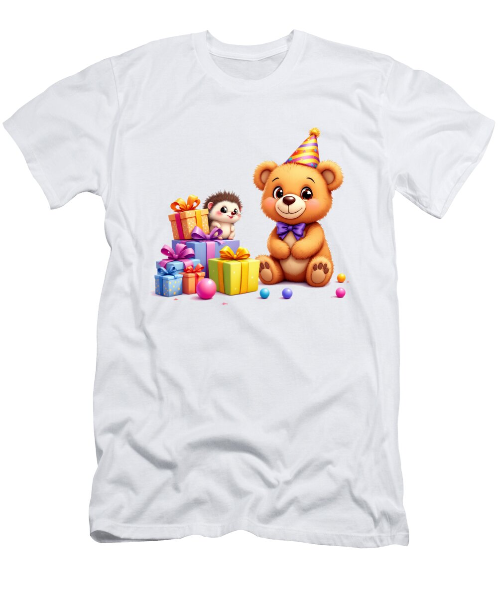 Birthday Teddy Bear Joanna Redesiuk T-Shirt