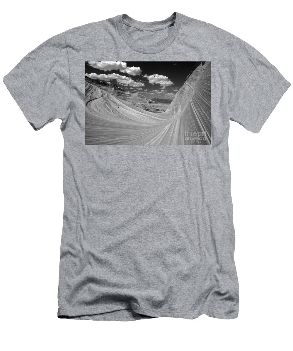 Black and White Swirling Landscape Adam Jewell T-Shirt