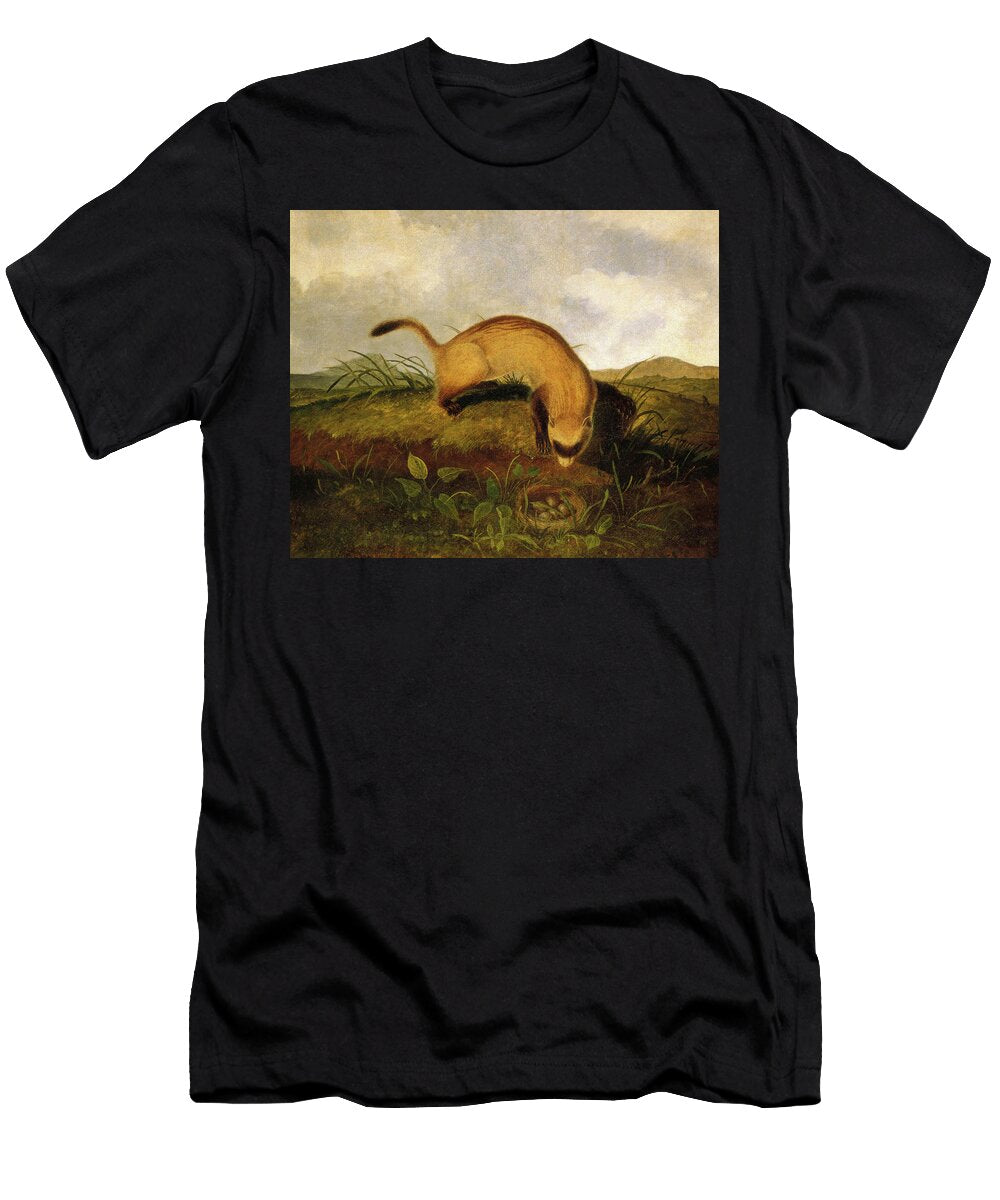 Black Footed Ferret 1840 1846 John Woodhouse Audubon T-Shirt