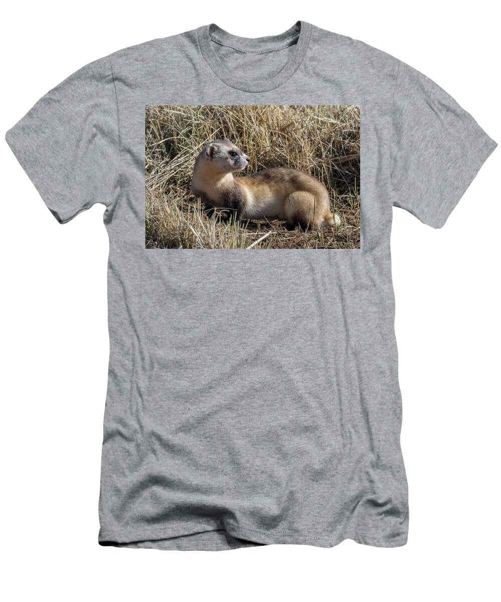 Black Footed Ferret Keeps Watch Tony Hake T-Shirt