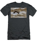 Black Footed Ferret Running in the Snow As It Goes From One Charlie Summers Natureplcom T-Shirt