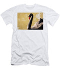Black Swan on Autumn Colored Lake Johan Ferret T-Shirt