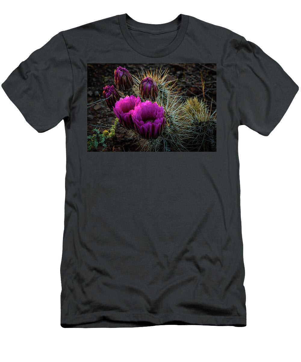 Blooming Hedgehog Cactus Linda Unger T-Shirt
