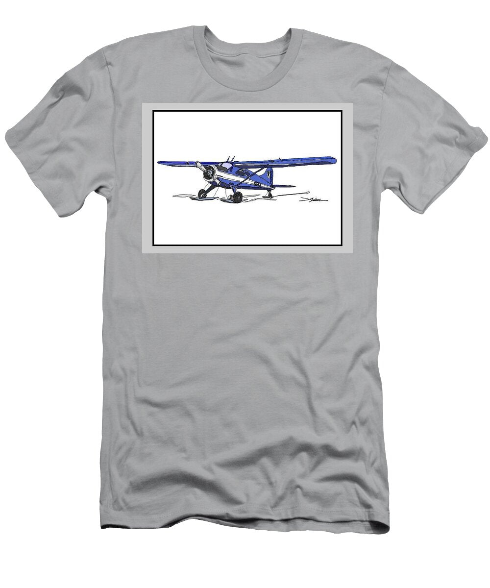 Blue Beaver on Skis Arlon Rosenoff T-Shirt