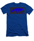 Blue Coyote with Name David Lee Thompson T-Shirt