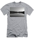 Blue Sky on Beaver Pond Rangeley Maine Black and White Toby Mcguire T-Shirt