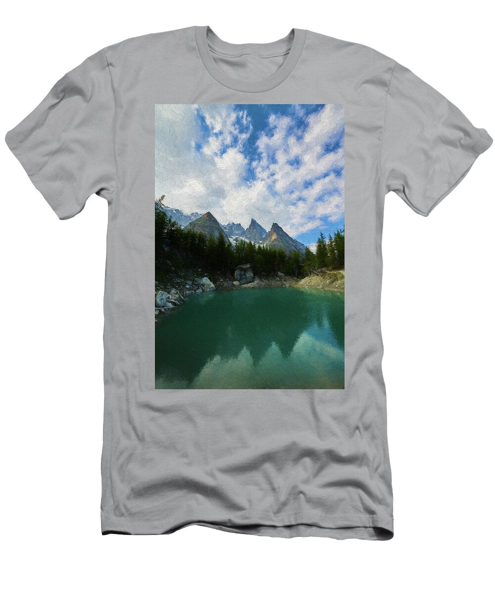 Blue Waters of the French Alps Ii Jon Glaser T-Shirt